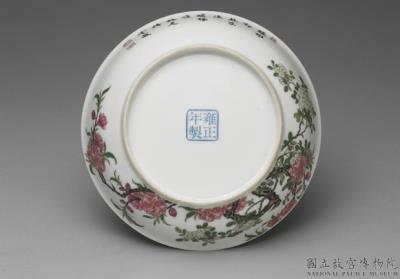 图片[3]-Dish with flowers in falangcai painted enamels, Qing dynasty, Yongzheng reign (1723-1735)-China Archive